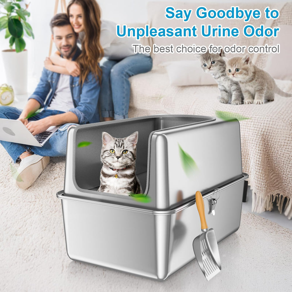 Paulmele odor-not-absorbing stainless steel helps maintain a fresh box.