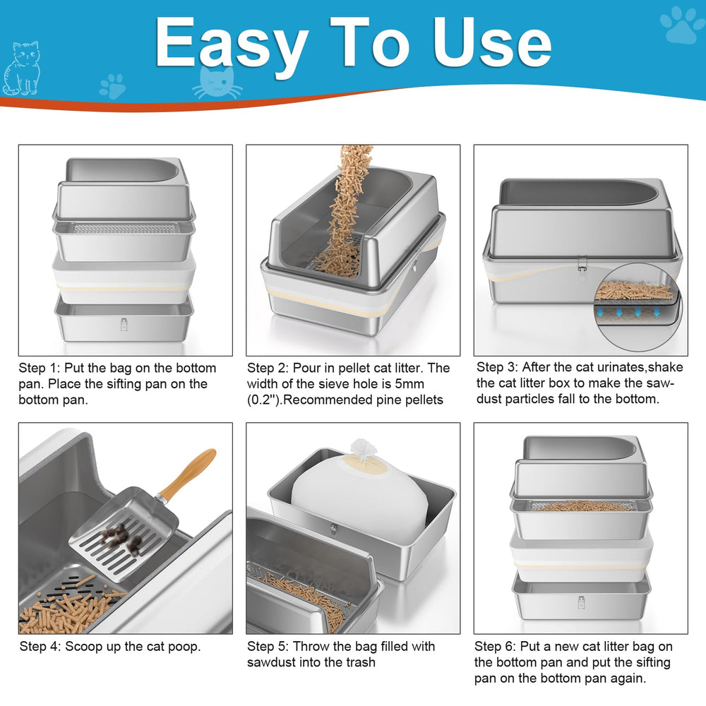 Paulmele XL shows XL size dimensions for large cats and easy access