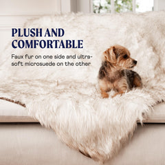 PAW BRANDS PupProtector couch protection blanket keeps furniture clean when pets lounge.