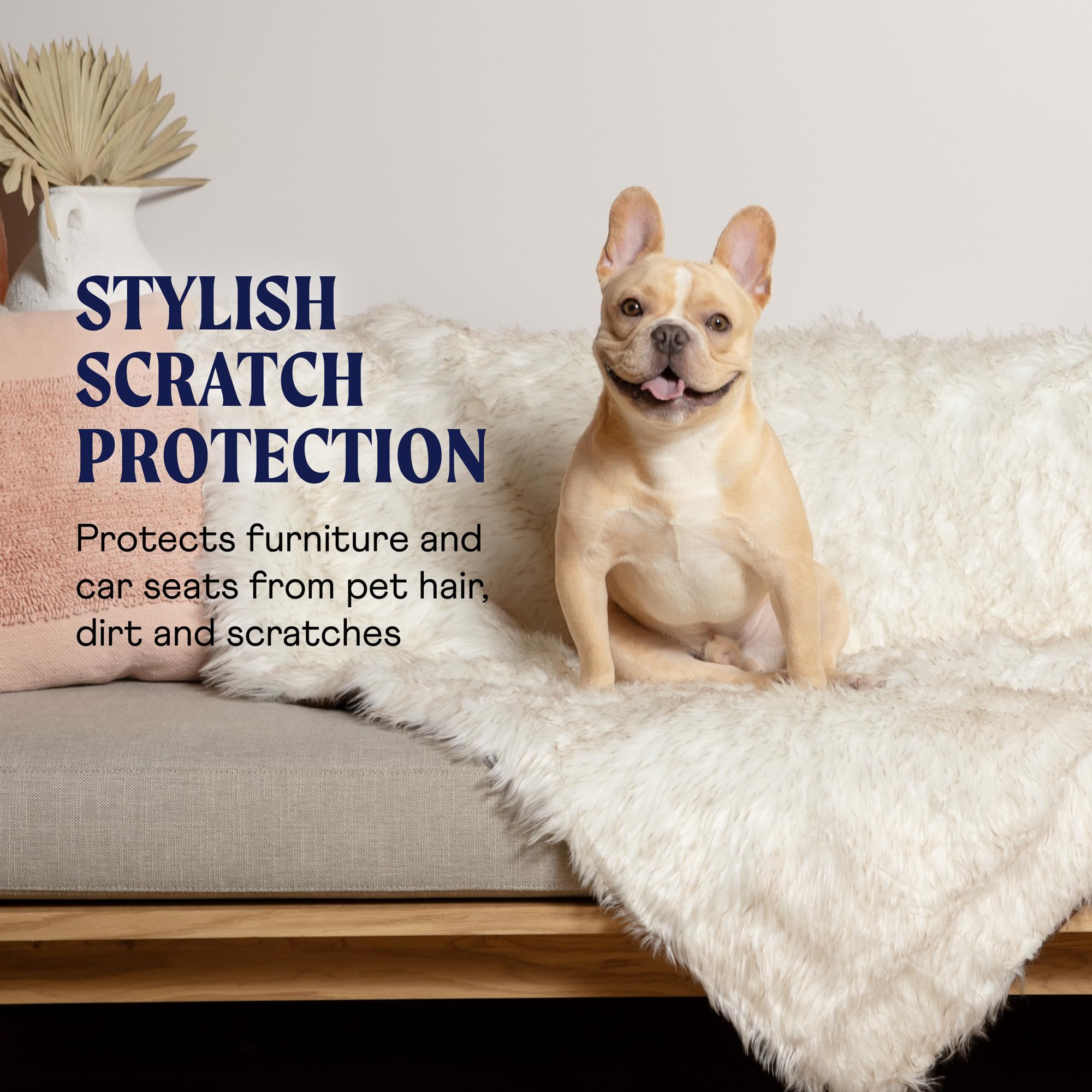 PAW BRANDS PupProtector dog on sofa illustrates warmth and security for nap times.