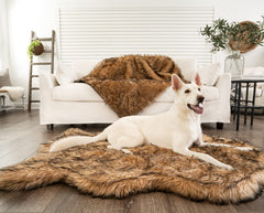 PAW BRANDS PupRug bed faux fur closeup, ultra-soft texture for cozy naps