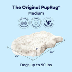 PAW BRANDS PupRug fluffy faux fur invites cozy lounging and warmth.