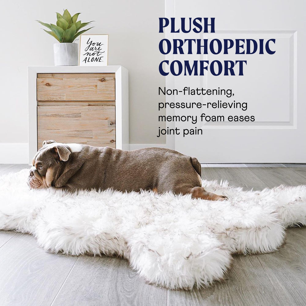 PAW BRANDS PupRug machine-washable cover simplifies cleanup after adventures.