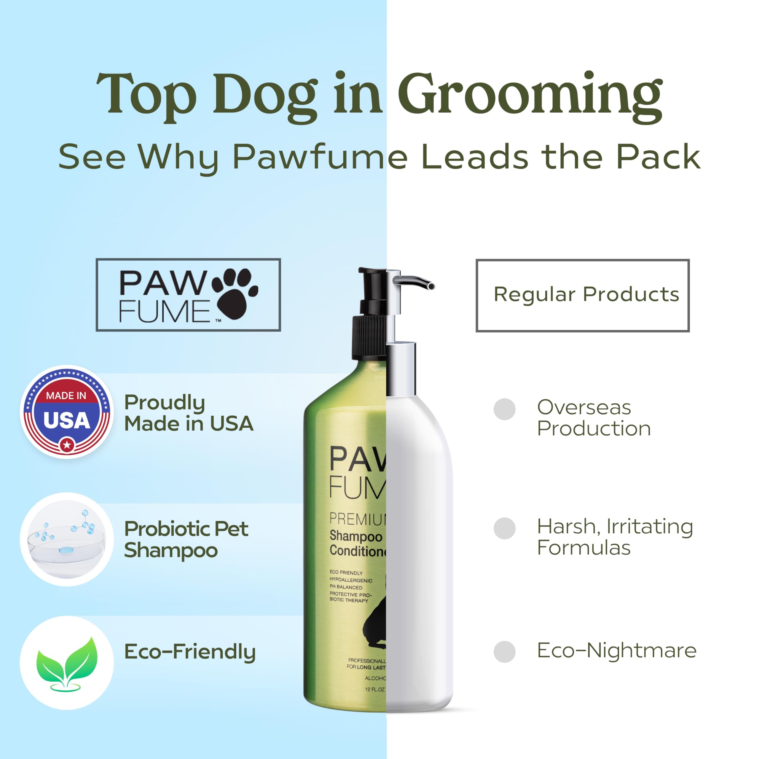 Paw Fume champú para perros: alivio de comezón para perros activos