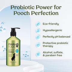 Paw Fume champú para perros: espuma cremosa cubre el pelaje para limpieza suave