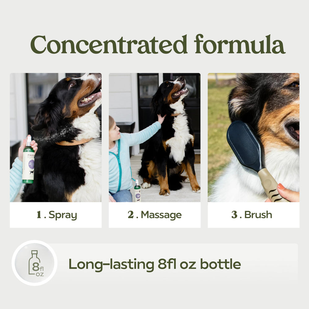 Paw Fume non-greasy-fast-drying-formula for fur that dries quickly.