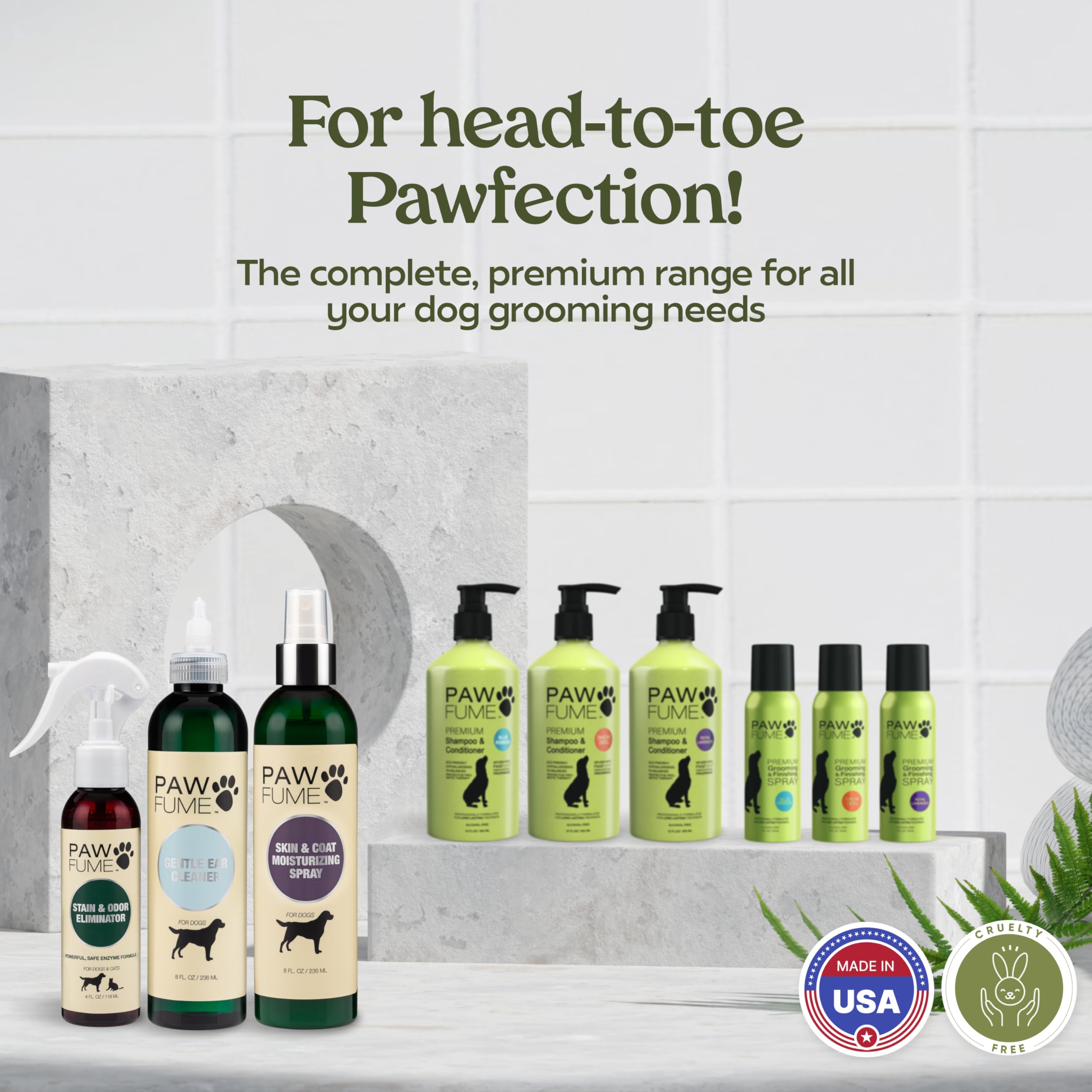 Paw Fume vitamin-enriched-dog-moisturizer nourishes dry patches.