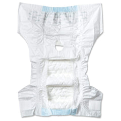 Paw Inspired diapers with Advanced DrySpeed Technology turn urine into gel for quicker containment.