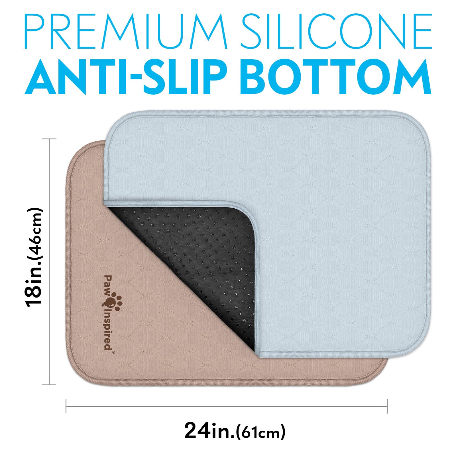 Paw Inspired crate liner leakproof-bottom helps prevent leaks and keeps floors dry.