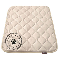 Paw Inspired crate mat front view with plush comfort for crate lounging.