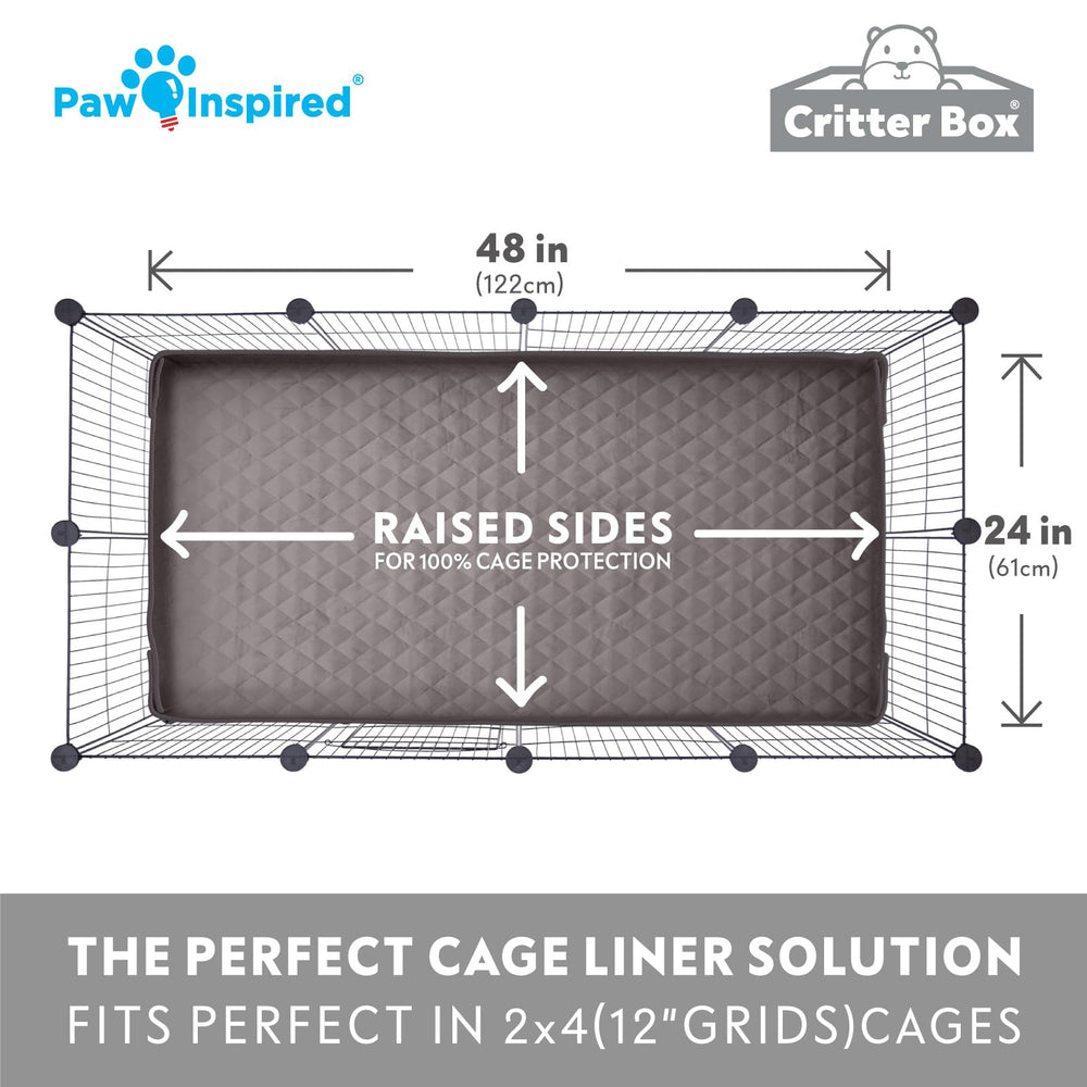 Paw Inspired Critter Box dust-free velvet fleece for a healthy, comfortable environment