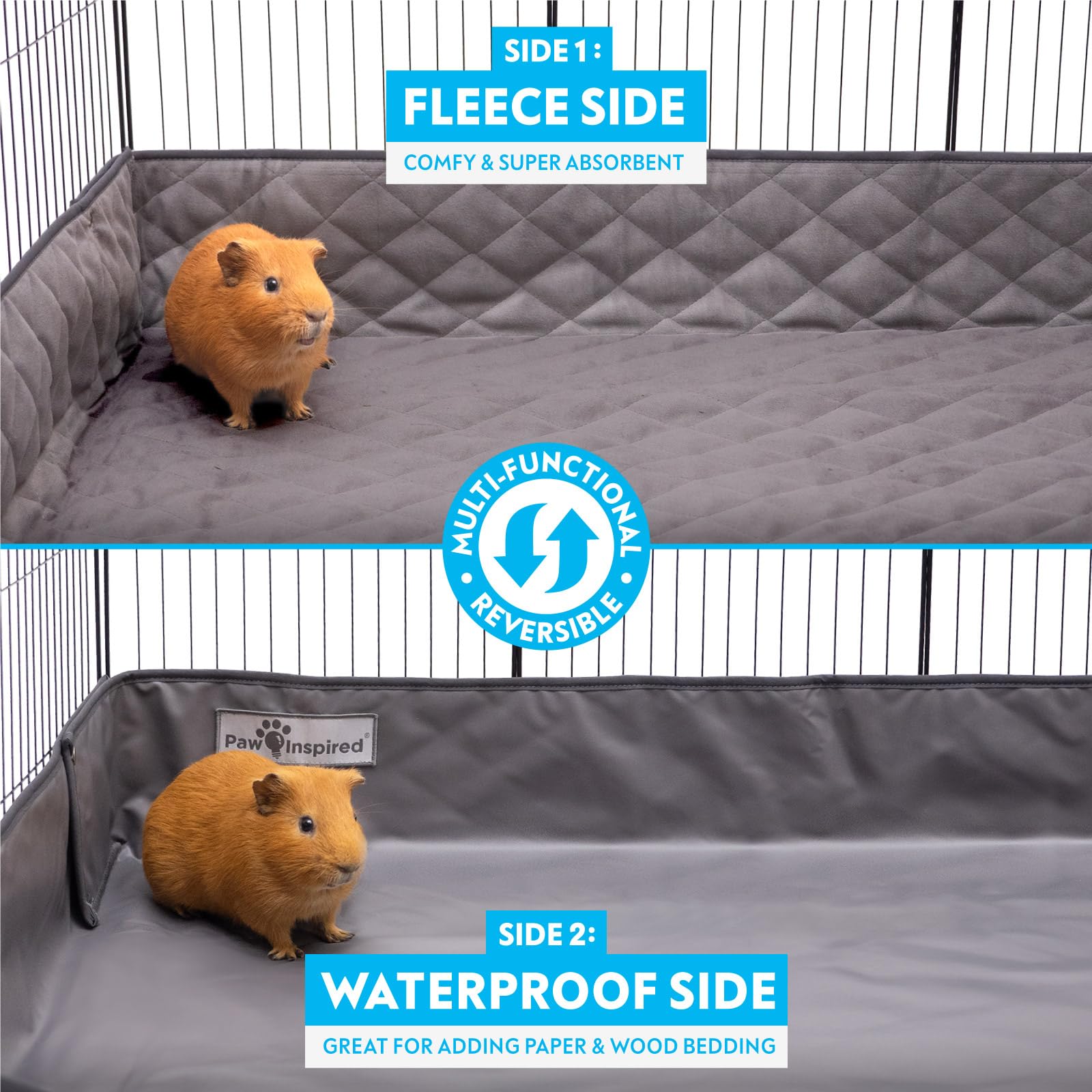 Paw Inspired Critter Box edge-protected design helps prevent leaks and overflow