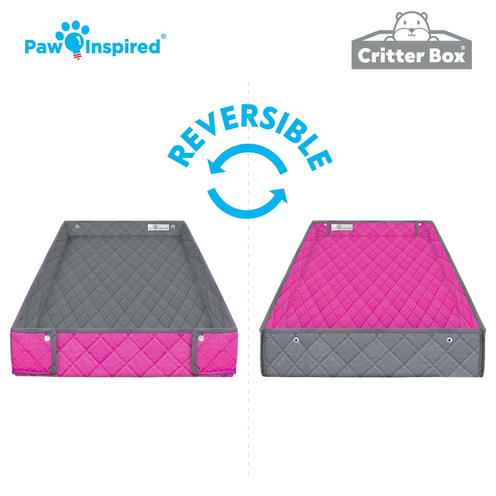 Paw Inspired Critter Box liner machine-washable for easy cleaning