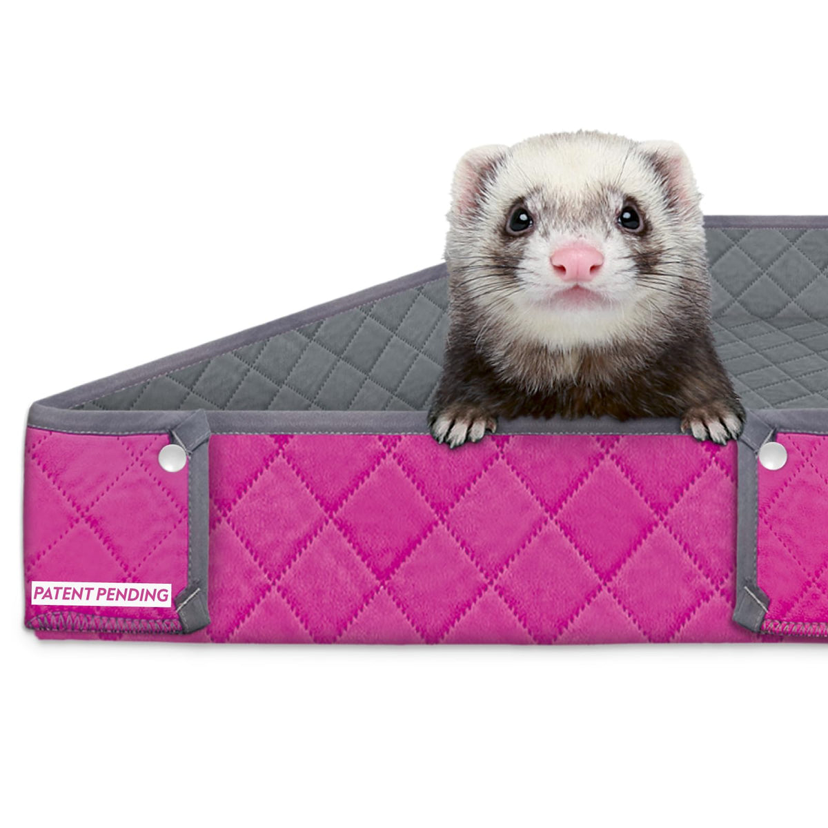Paw Inspired Critter Box liner on cage keeps mess contained