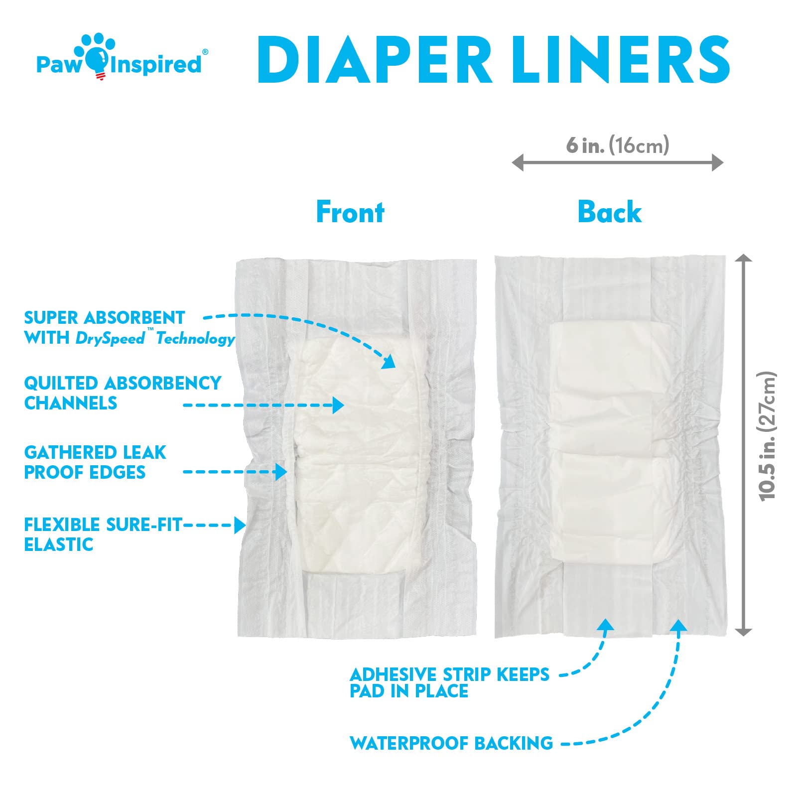 Paw Inspired liners inside a washable diaper prevent leaks and keep nights calmer.