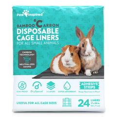 Paw Inspired disposable guinea-pig cage liner 28x17 fits C&C cages and simplifies mess management.