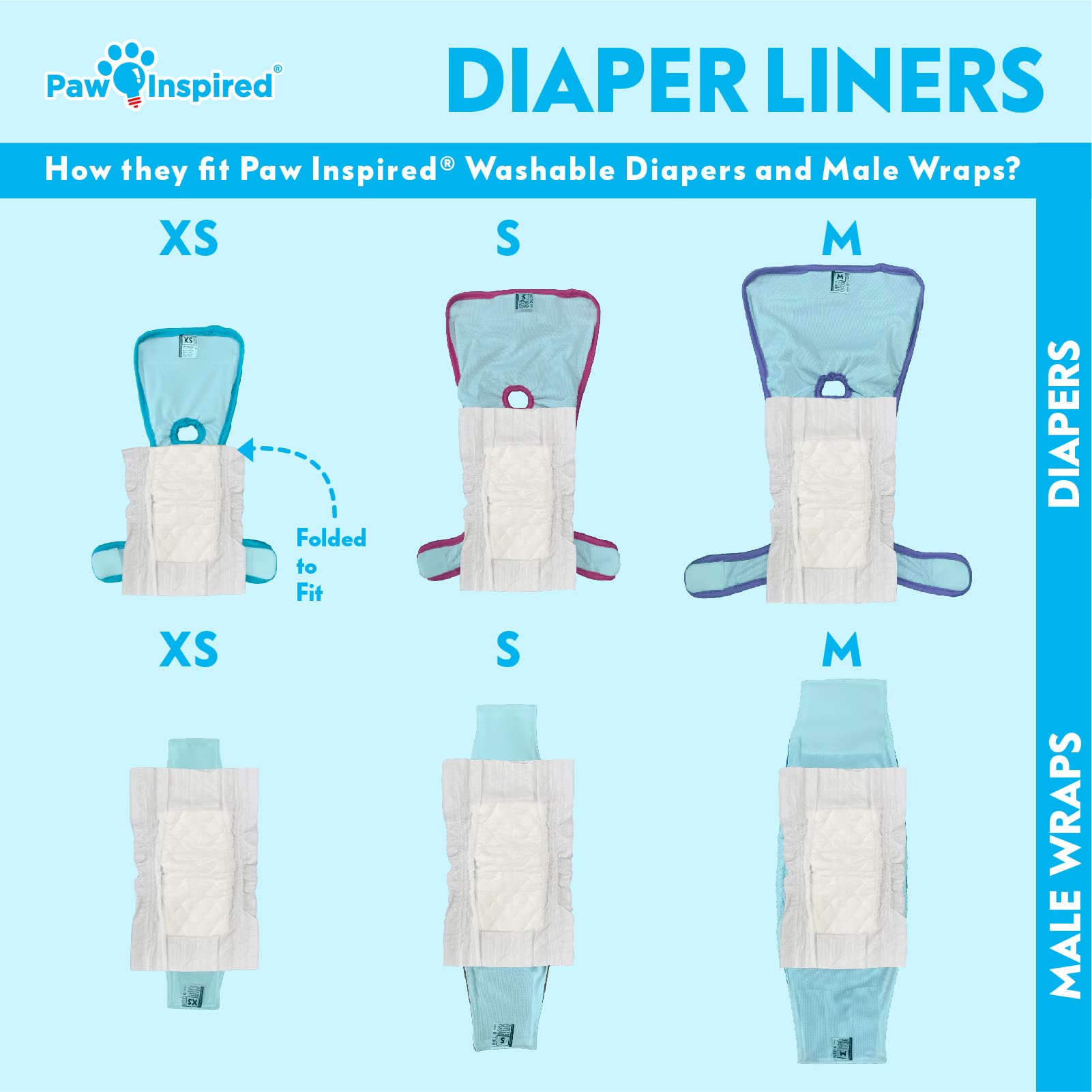 Paw Inspired DrySpeed technology activates to keep the diaper dry.