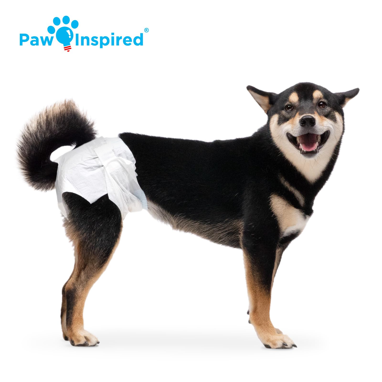 Paw Inspired fur-resistant fasteners keep diapers secure without fuss during lively play.