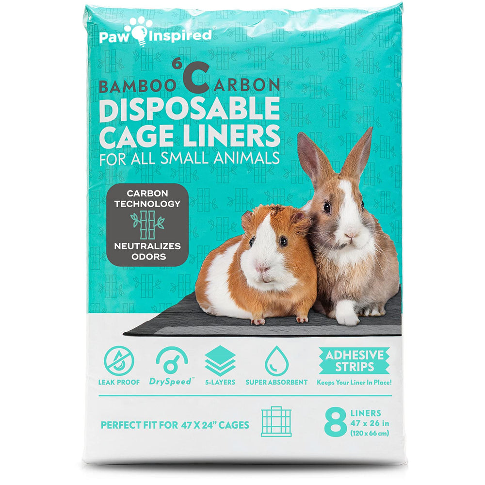Paw Inspired guinea pig cage liner 47x26 packaging for quick Midwest cage setup