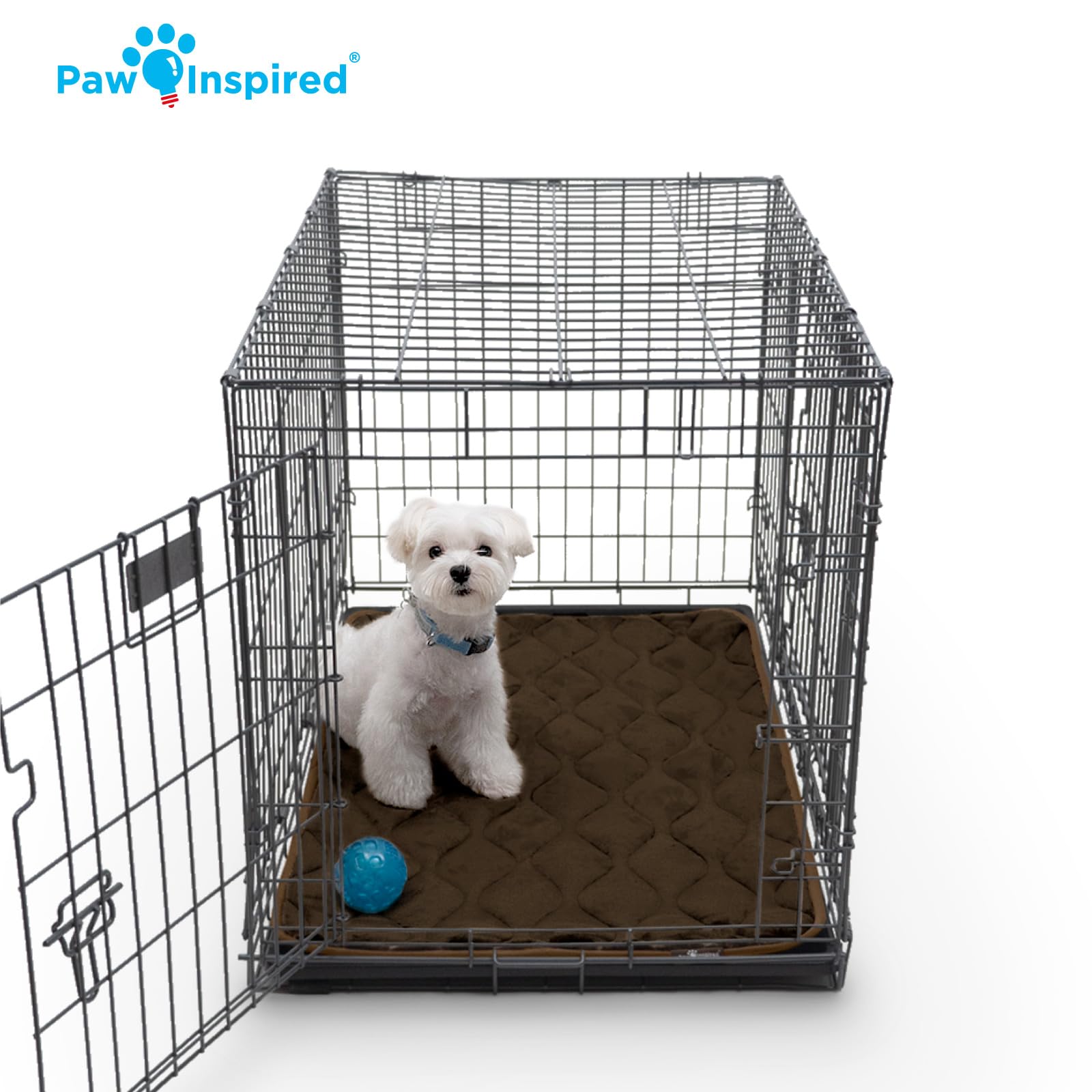 Paw Inspired machine-washable crate pad for easy cleaning
