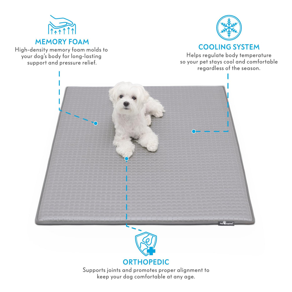 Paw Inspired memory-foam detail close-up highlighting high-density foam support.