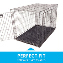 Paw Inspired multi-layer crate pad with absorbent core for mess control