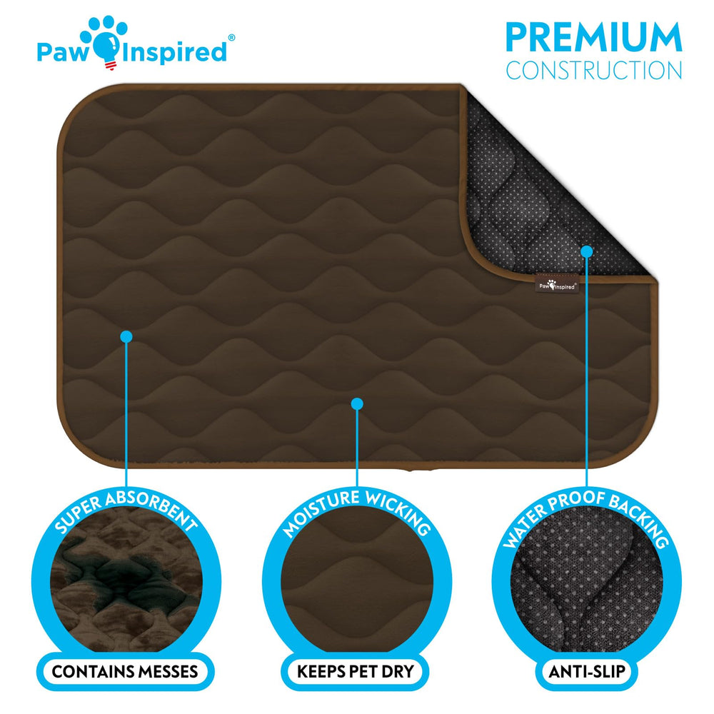 Paw Inspired multi-layer dog pad absorbs moisture and stays comfortable