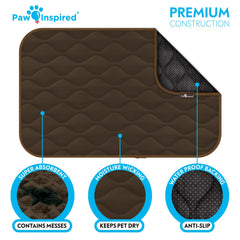Paw Inspired multi-layer dog pad absorbs moisture and stays comfortable
