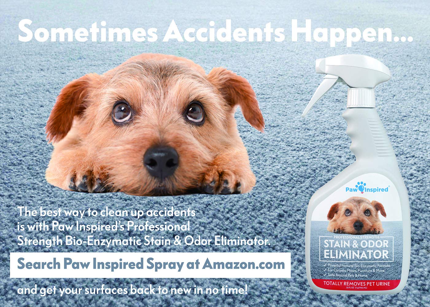 Paw Inspired small-animal pad supports quick drying and fewer leaks.