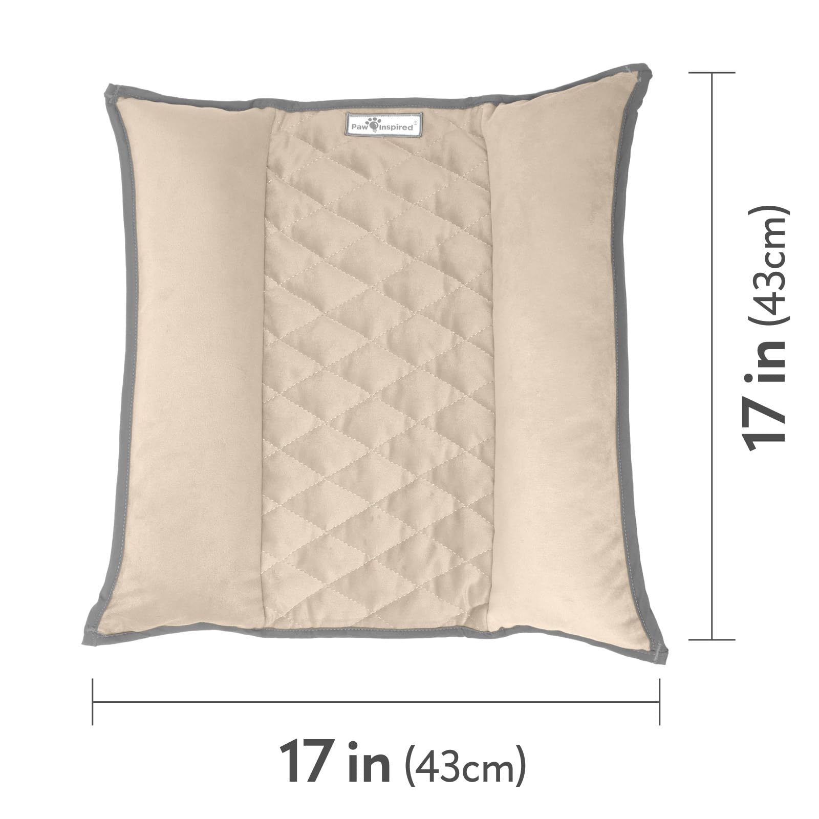 Paw Inspired Snuggle Bunny Bed padded sides closeup, security for anxious pets.