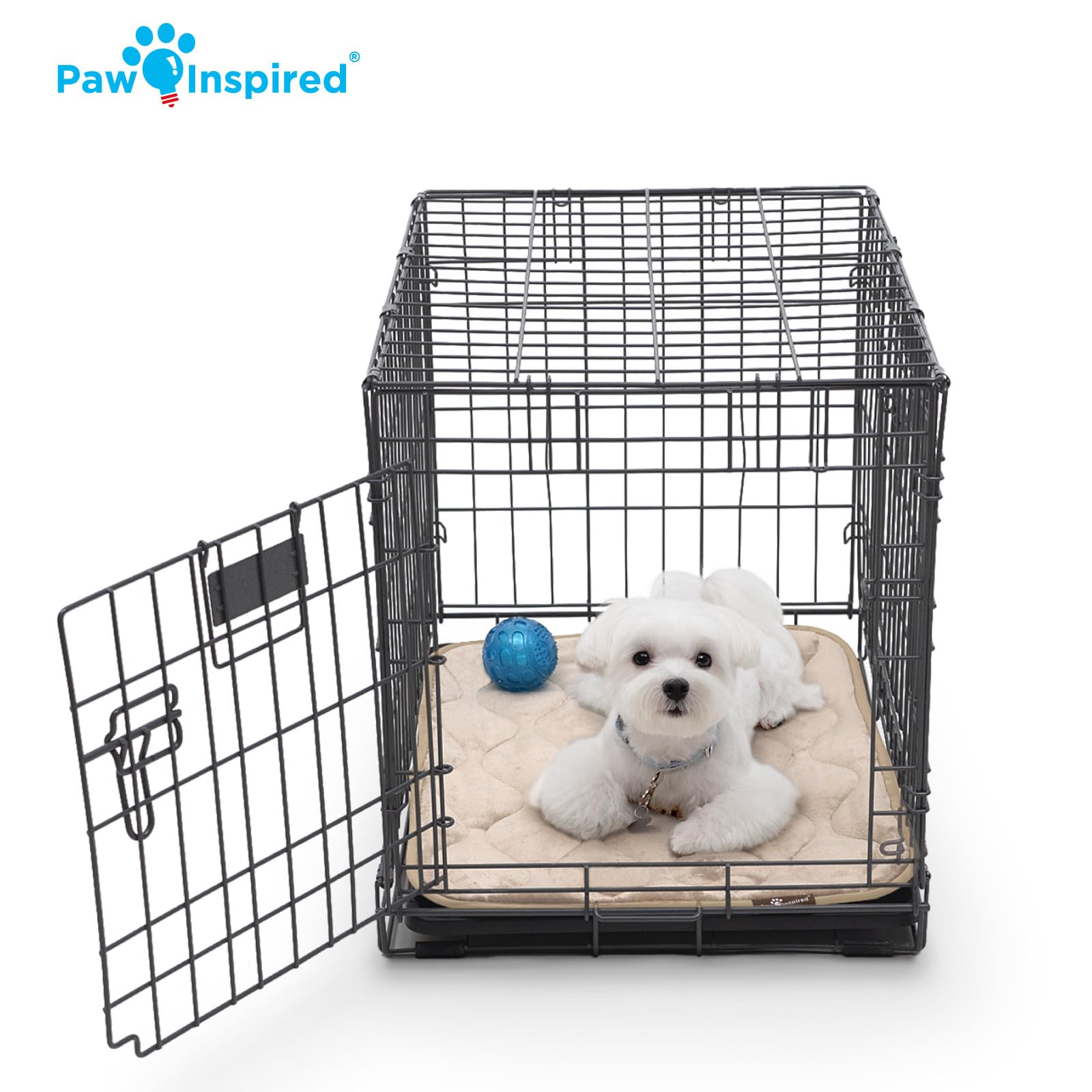 Paw Inspired plush top gray highlights cozy rest for dogs after walks