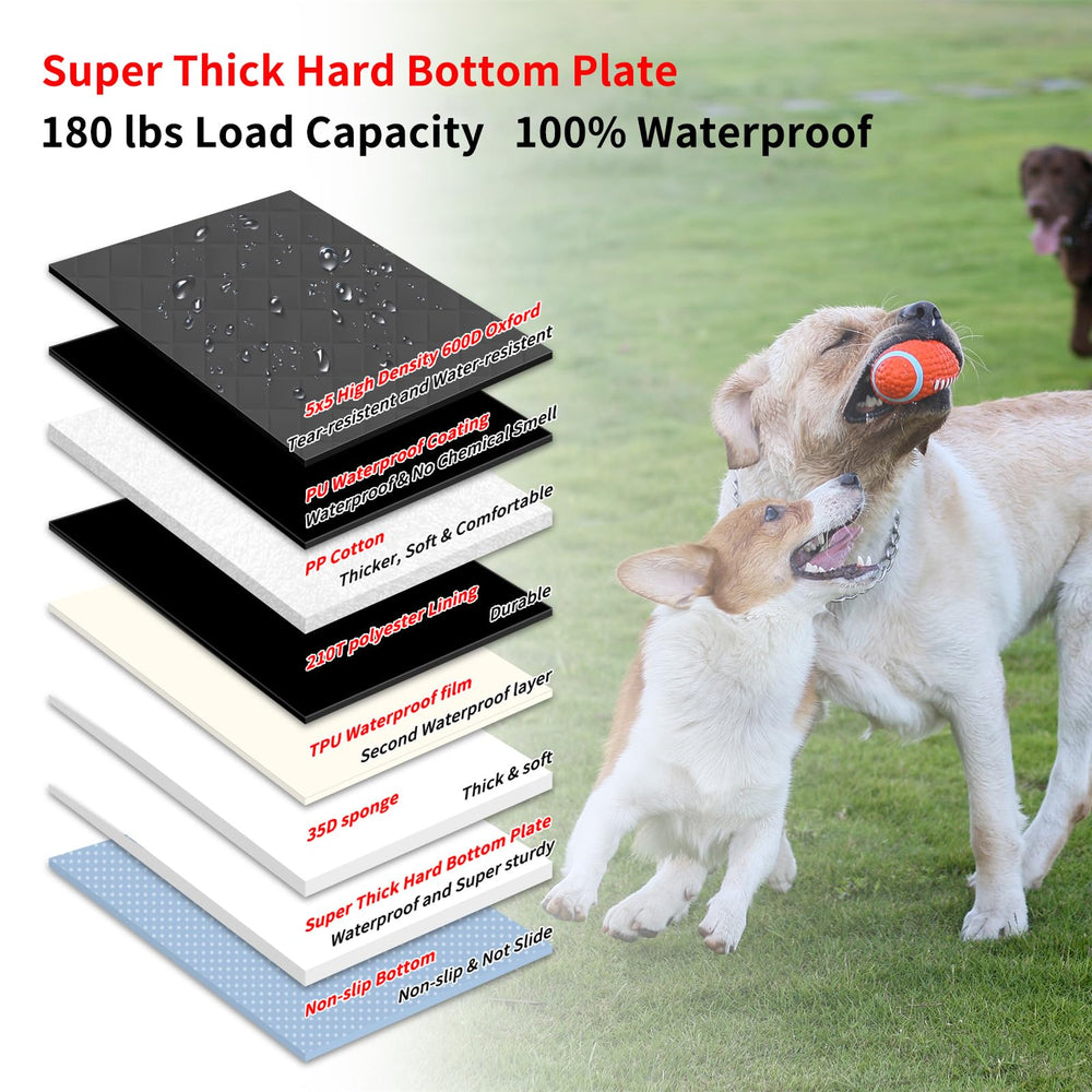 Paw Jamboree storage bag makes packing and removing the cover quick.