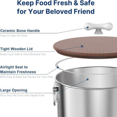 Paw Libero 2-pack 25lb capacity bin for bulk pet food storage.