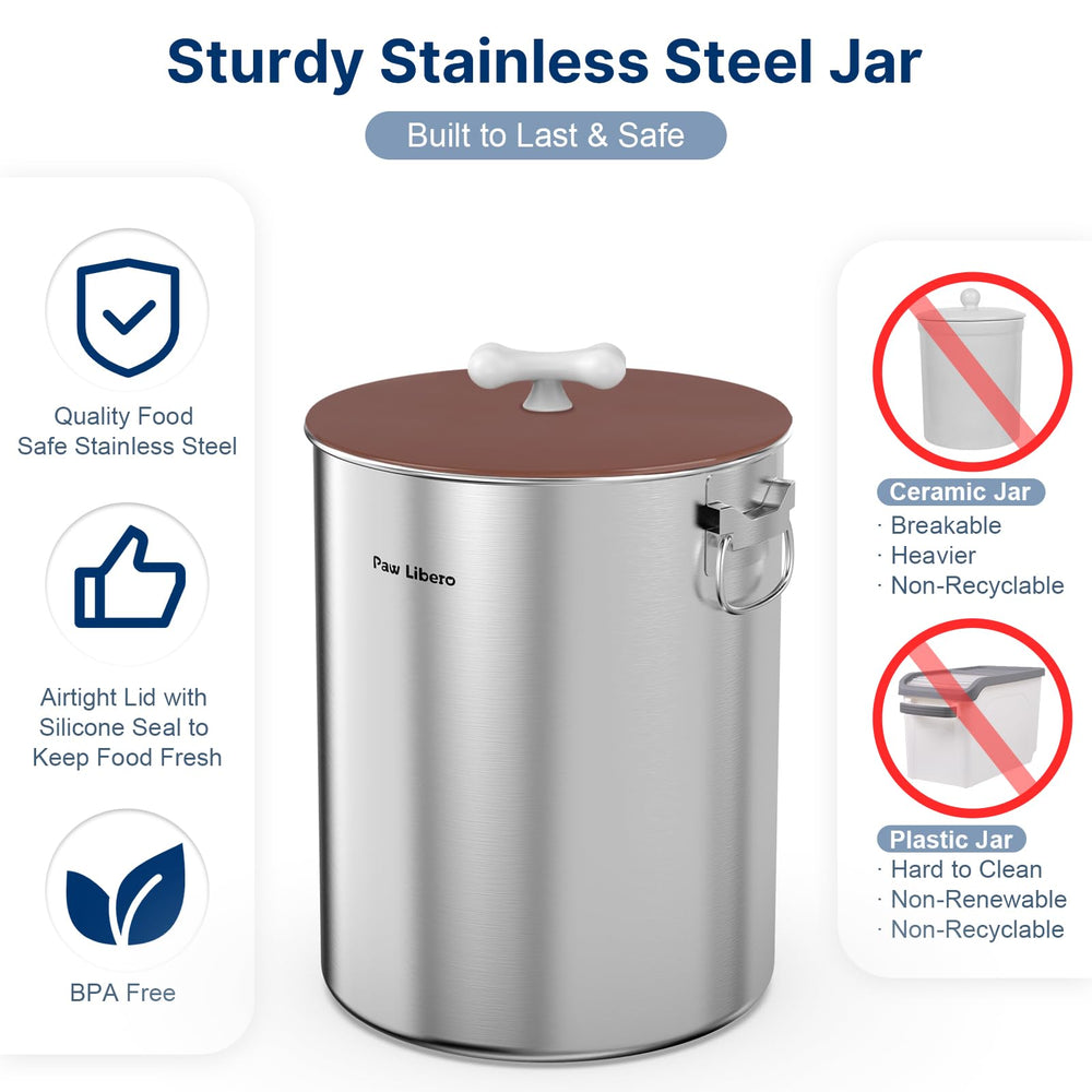 Paw Libero ceramic bone handle detail adds style and easy carrying