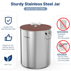 Paw Libero ceramic bone handle detail adds style and easy carrying