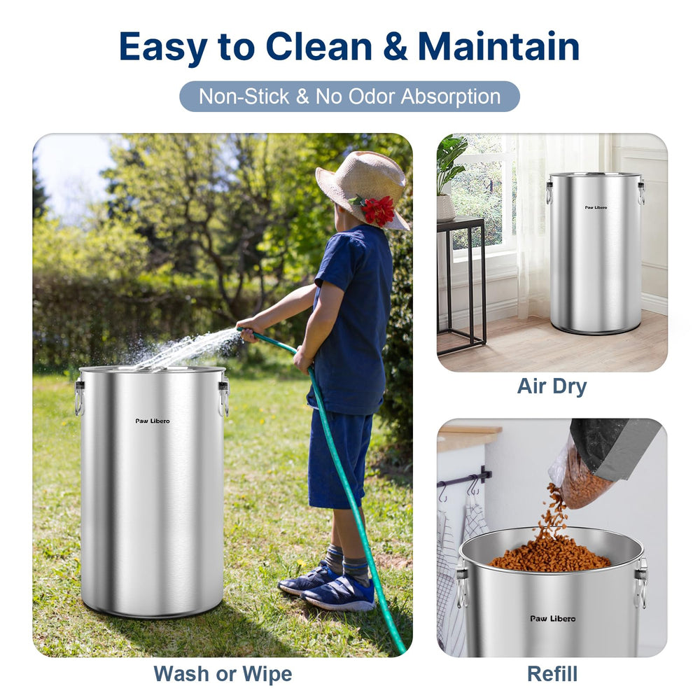 Paw Libero easy-clean stainless steel surface stays hygienic