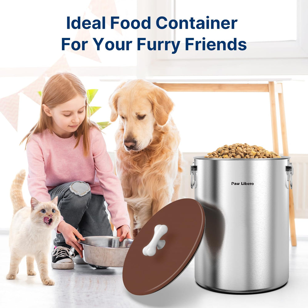 Paw Libero kitchen countertop display demonstrates modern pet storage