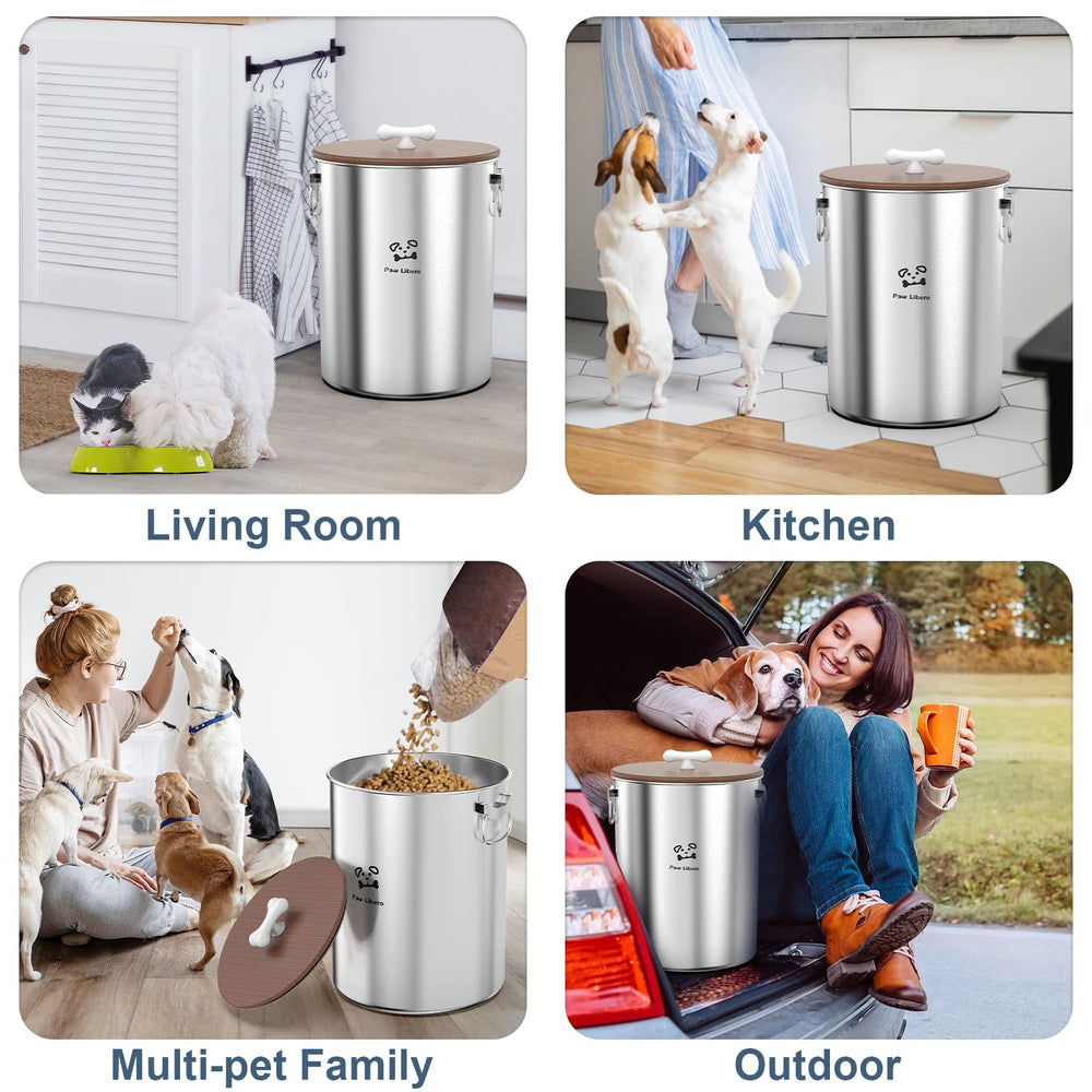 Paw Libero large 25-lb capacity bin for bulk dry food and grains