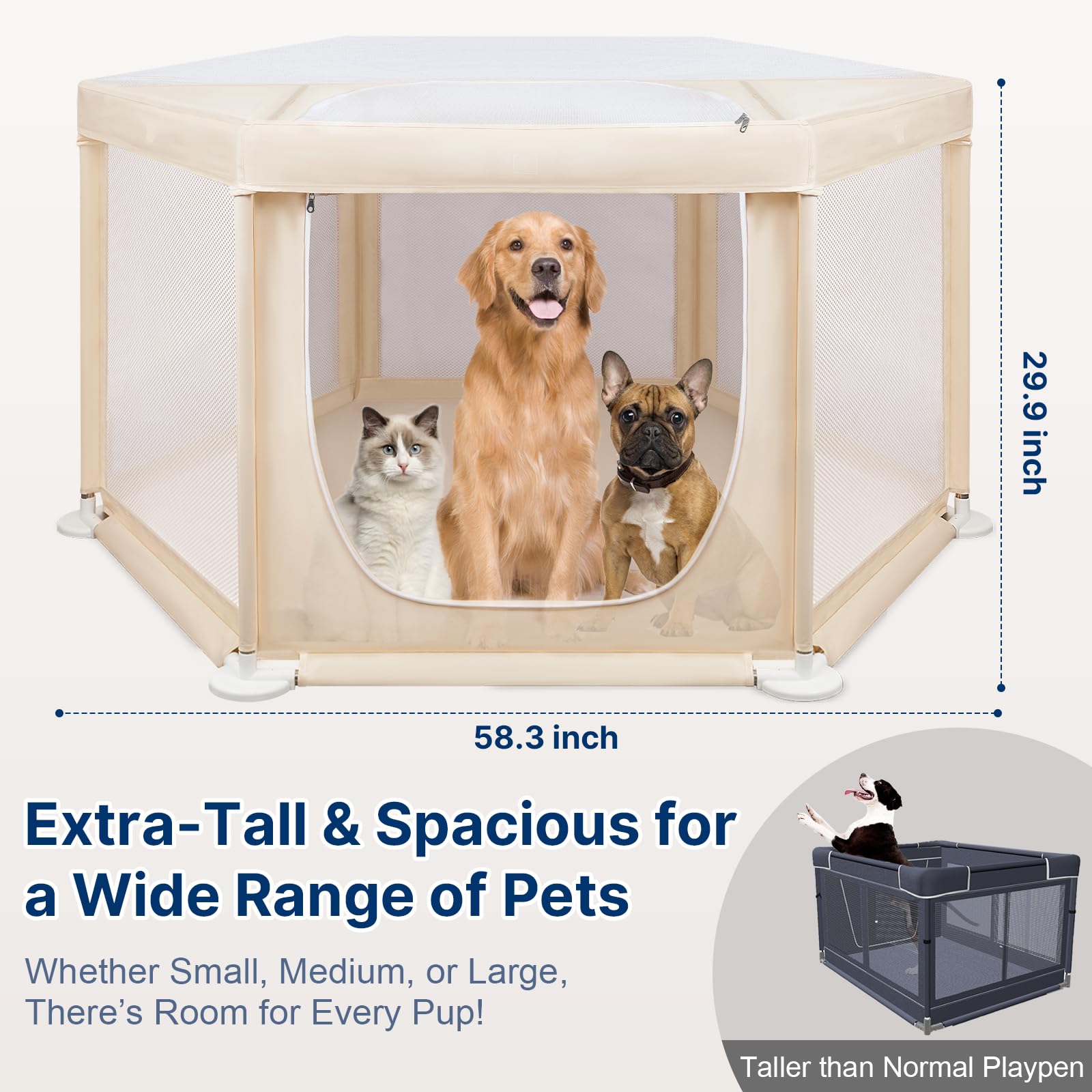 Paw Libero removable roof enables quick interaction from above.