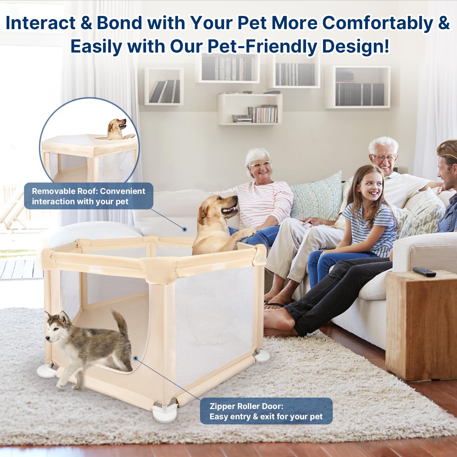 Paw Libero secure zippers with lockable feature for peace of mind.