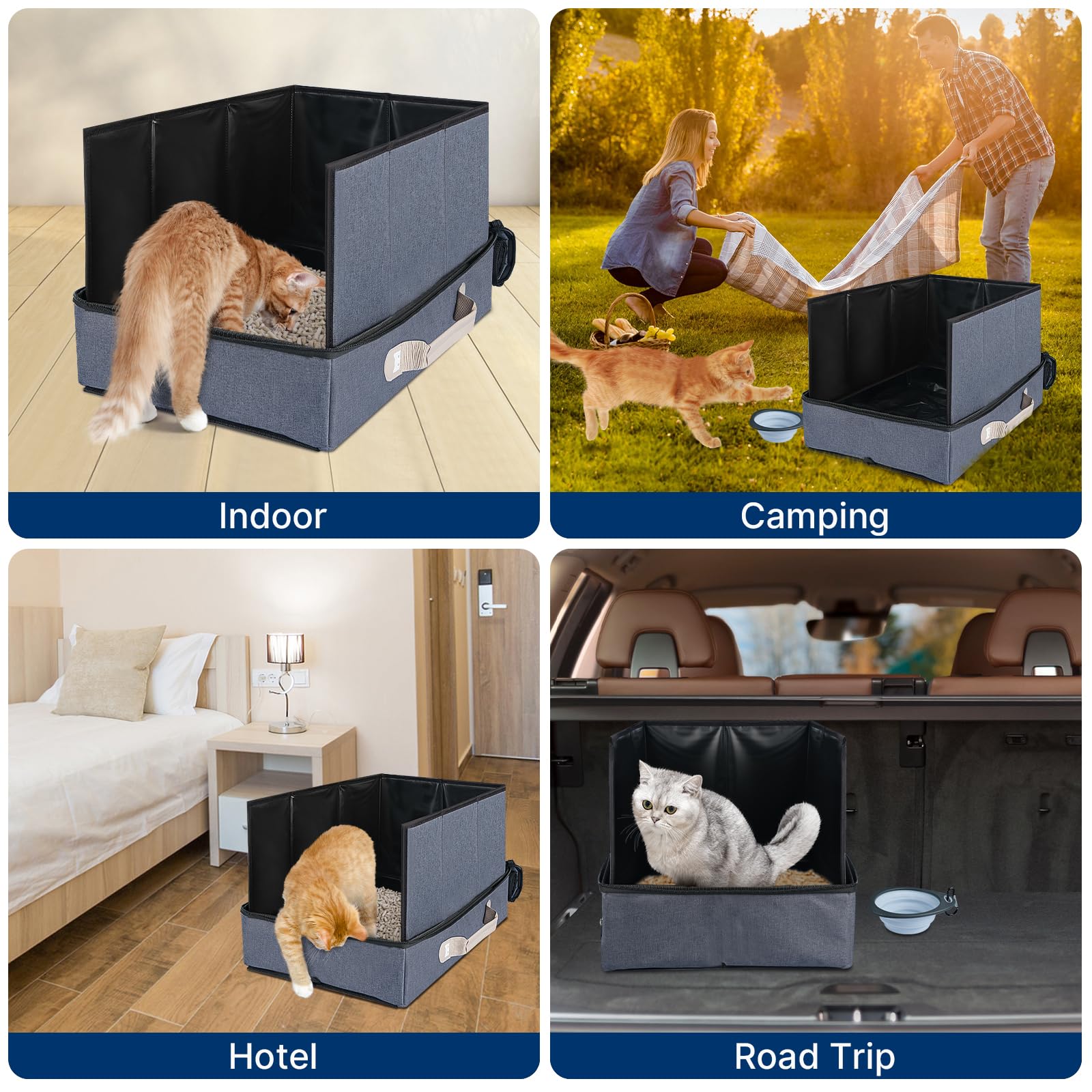 Paw Libero included scoop, collapsible bowl, and carry bag for convenient setup