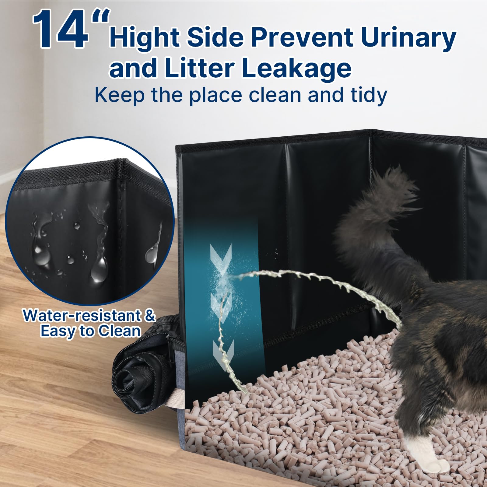 Paw Libero collapsible travel litter box shows compact design for easy packing