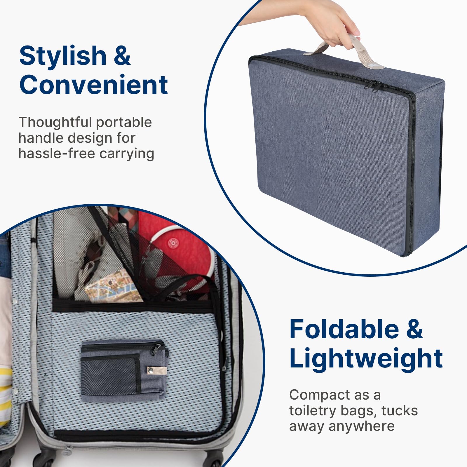 Paw Libero compact fold maximizes storage in luggage or car seats