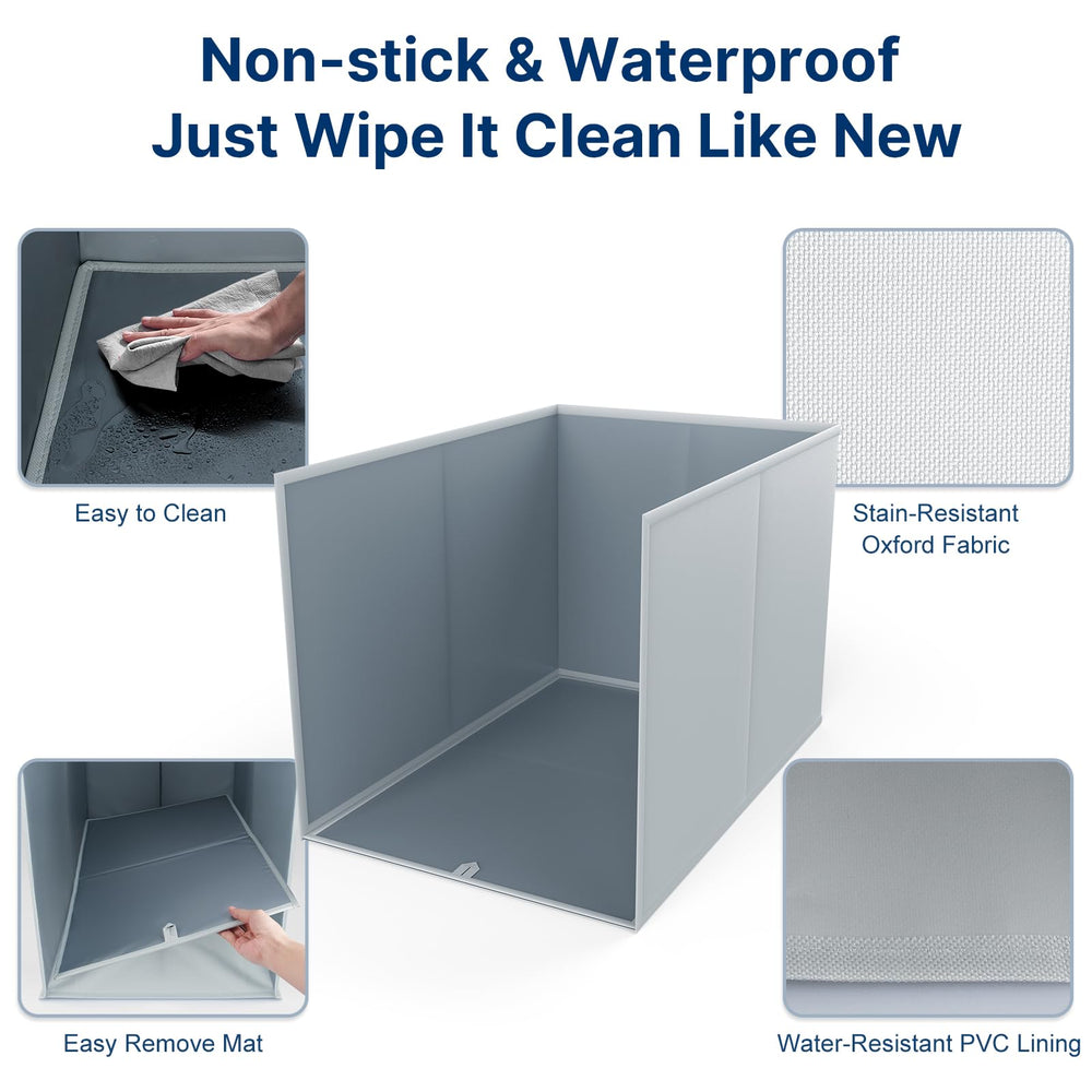 Paw Libero water-resistant PVC and odorless fabric prevent leaks and odors.