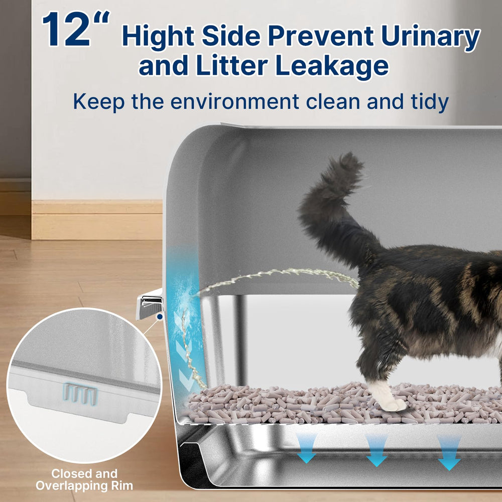 Paw Libero XL sifting litter box with removable drawer pan for quick waste disposal.
