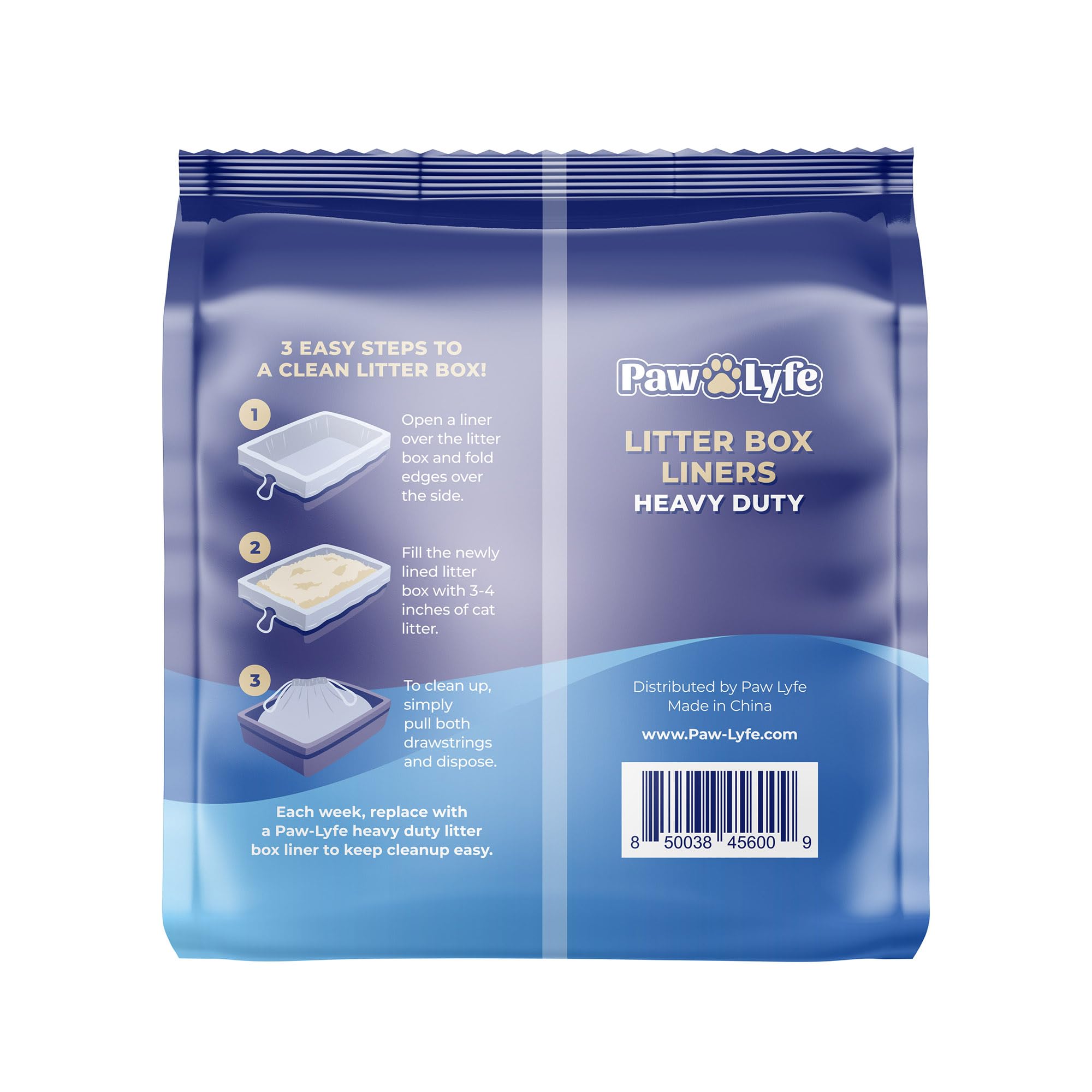 PawLyfe pet-safe plastic liners for worry-free use