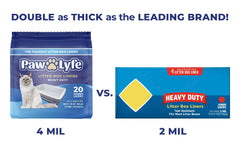 PawLyfe tear-resistant liners withstand claws for long-lasting litter box protection