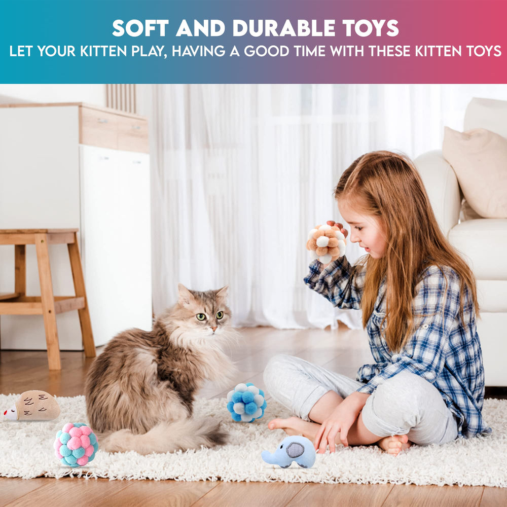 Paw Paw Babe 9 Pcs Cat Balls Catnip Toy 03: ideal match for solo play or interactive fetch.