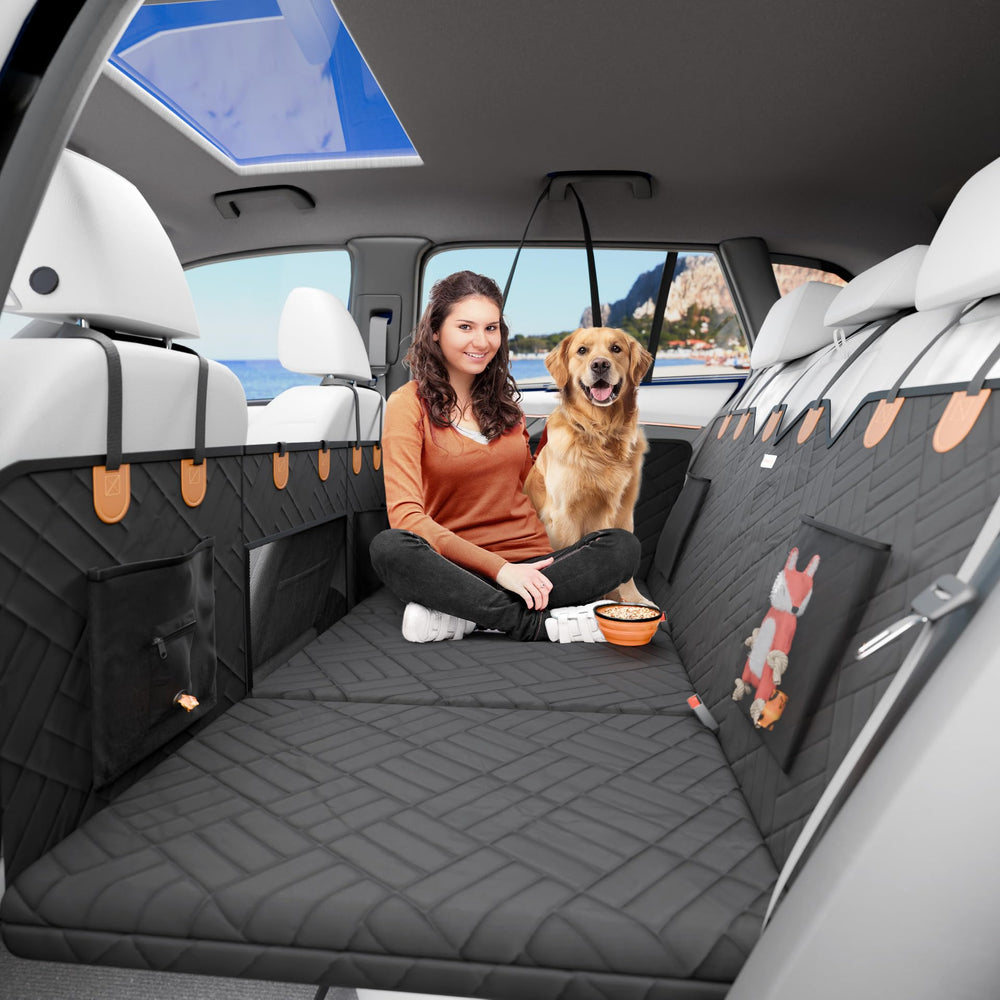 Paw Rider back-seat extender with folding board boosts passenger and gear space.