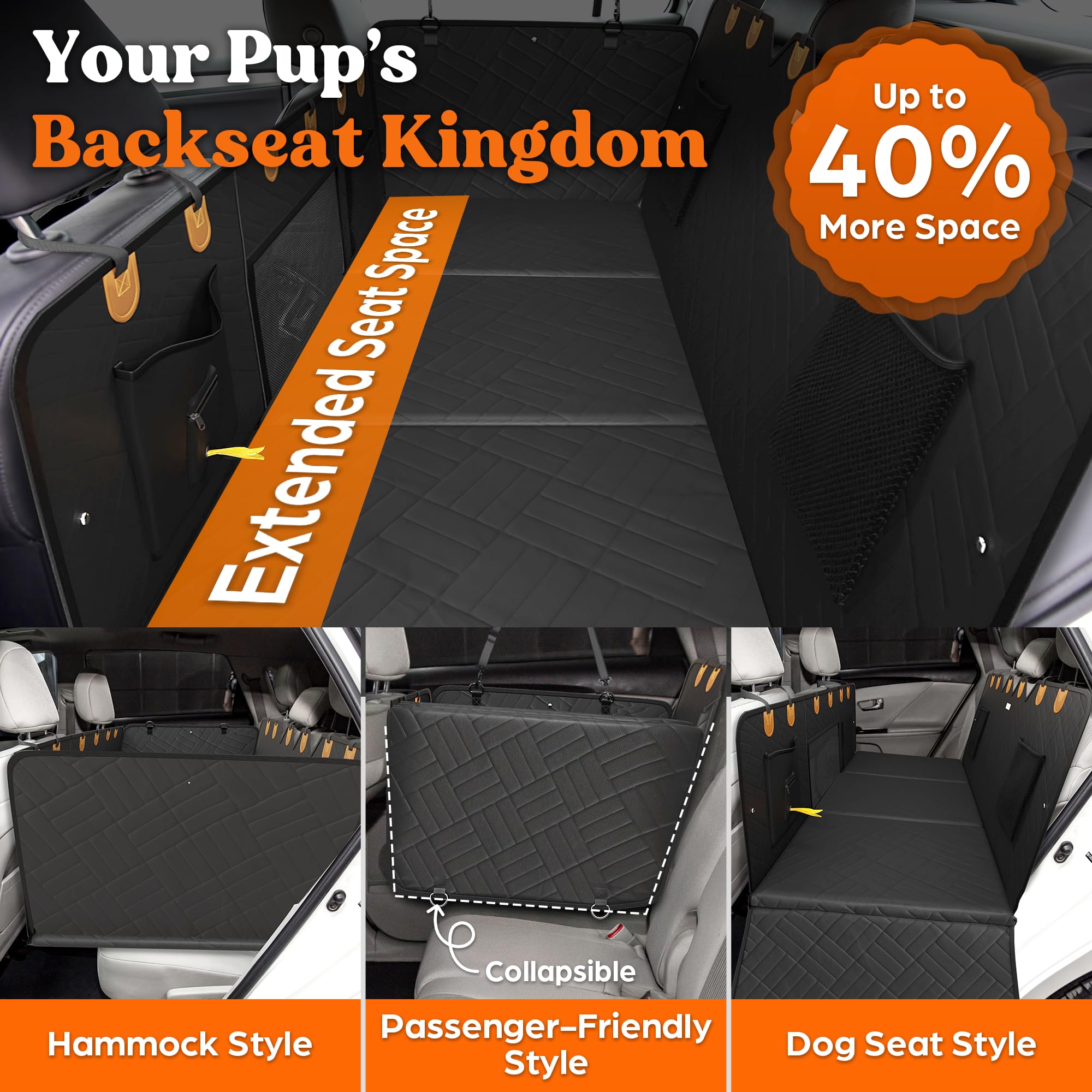 Paw Rider included dog toy for pet entertainment on trips.
